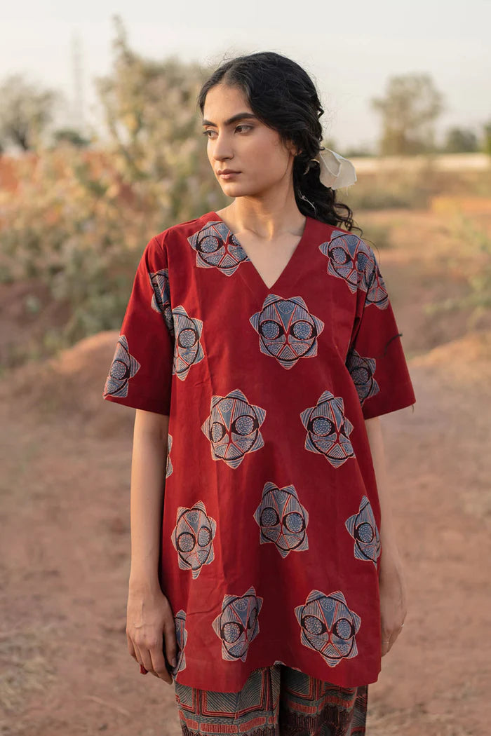 A printed cotton co-ord set