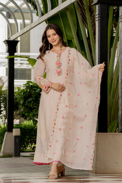 Ivory Rose Grace Anarkali Kurta Set