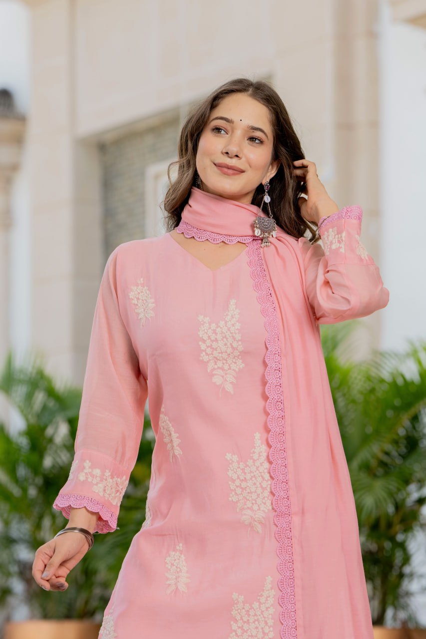 Gulabi Noor Blush Pink Kurta Set