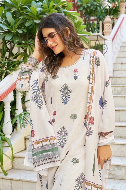 Women’s Printed Cotton Kurta Set with Dupatta
