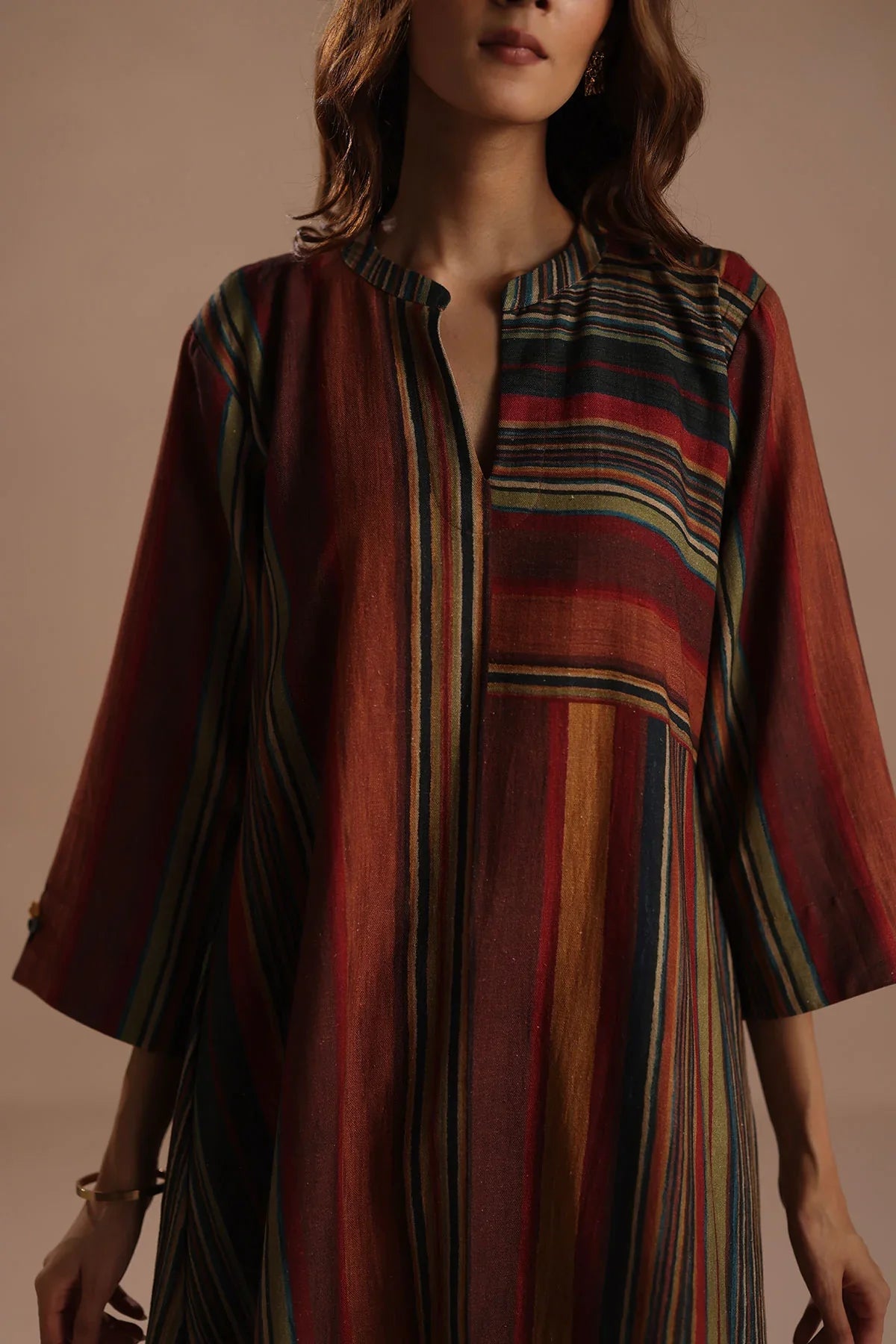 Urban Earth Panelled Kurta