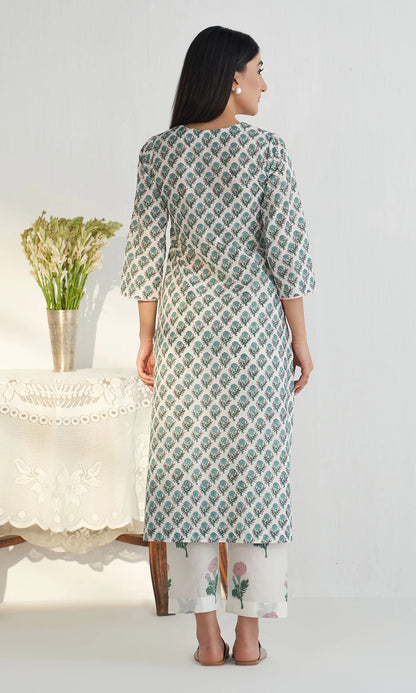 printed cotton suit set