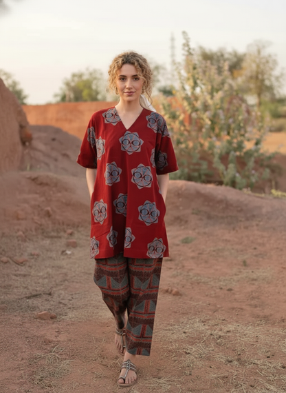 A printed cotton co-ord set