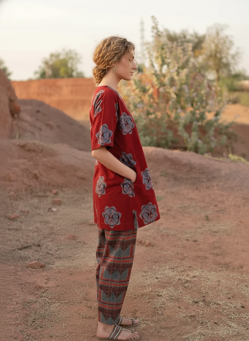 A printed cotton co-ord set