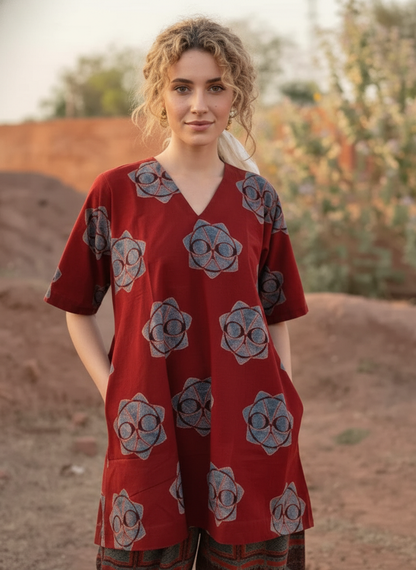 A printed cotton co-ord set