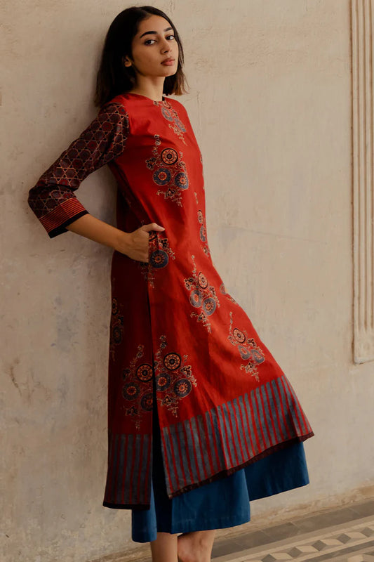 Handcrafted Printed Kurta – Elegant Ethnic Wear