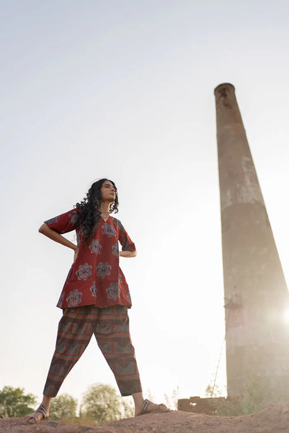 A printed cotton co-ord set