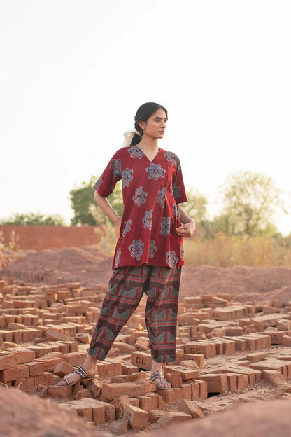 A printed cotton co-ord set