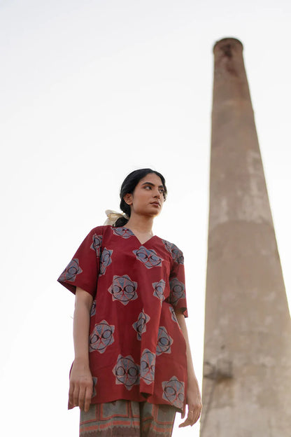 A printed cotton co-ord set