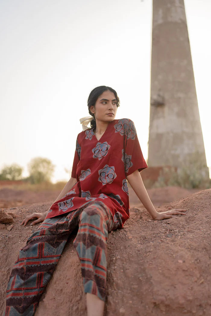 A printed cotton co-ord set