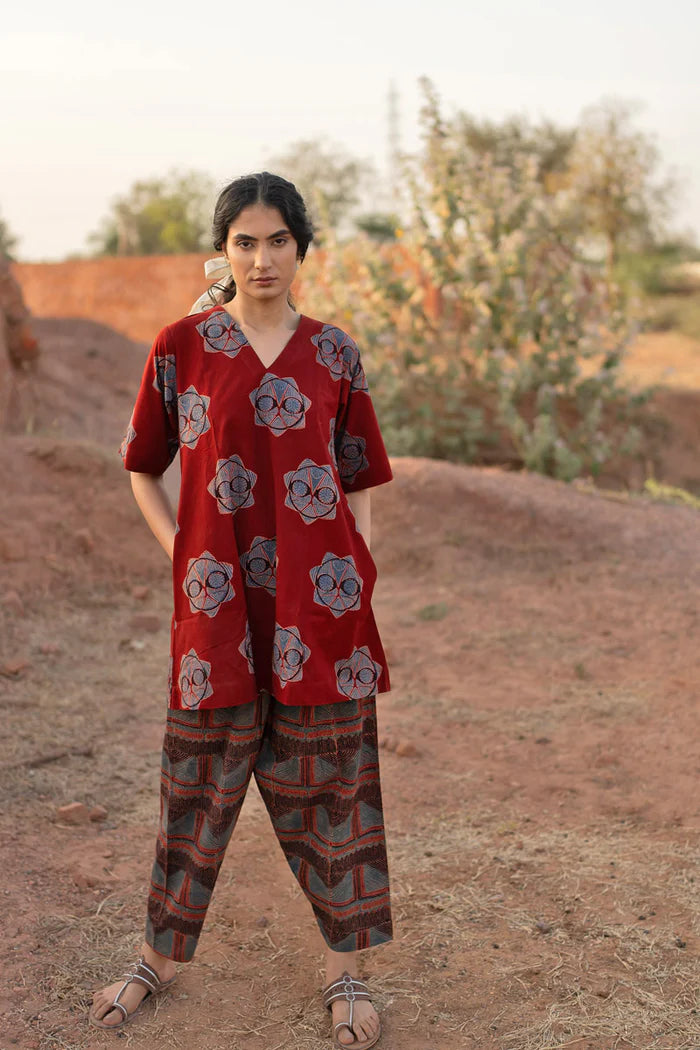 A printed cotton co-ord set