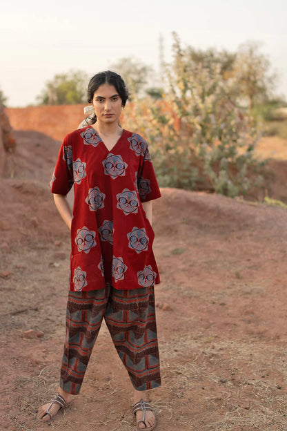 A printed cotton co-ord set