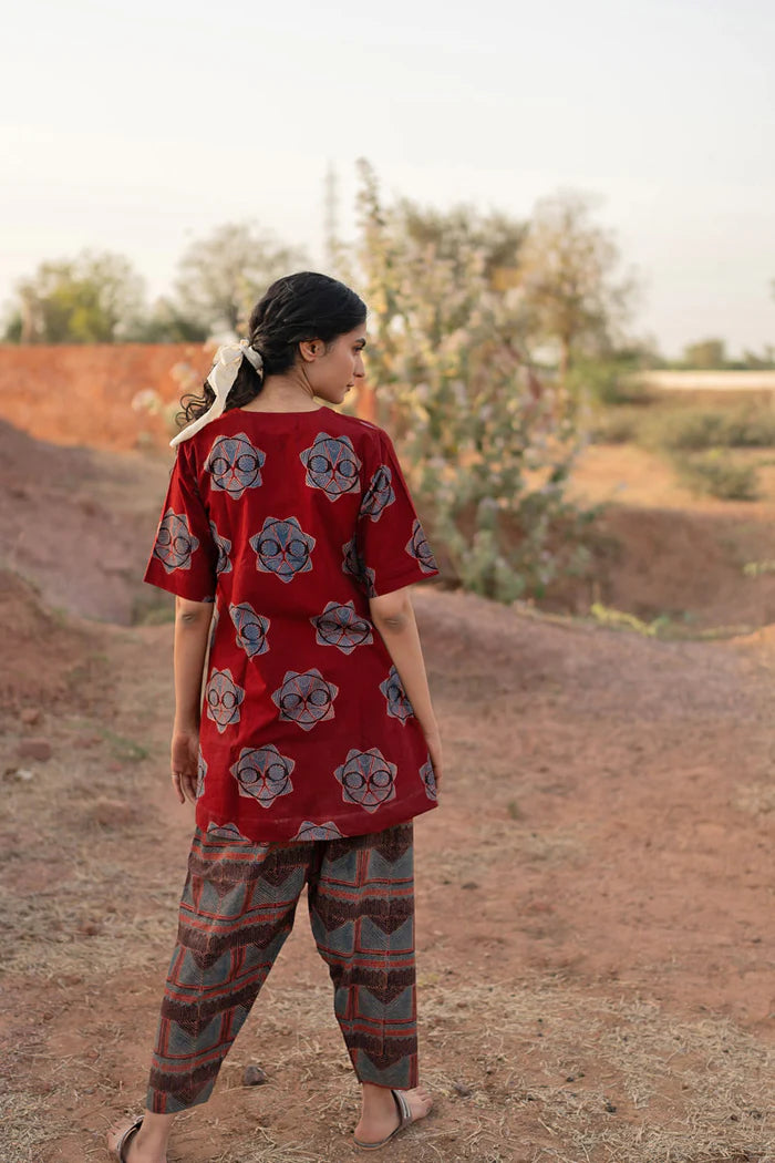 A printed cotton co-ord set