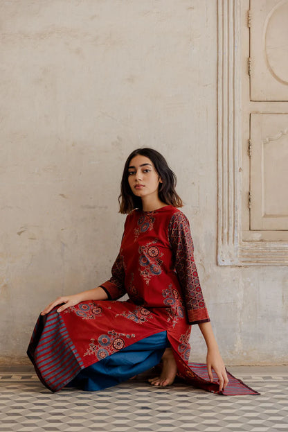 Handcrafted Printed Kurta – Elegant Ethnic Wear
