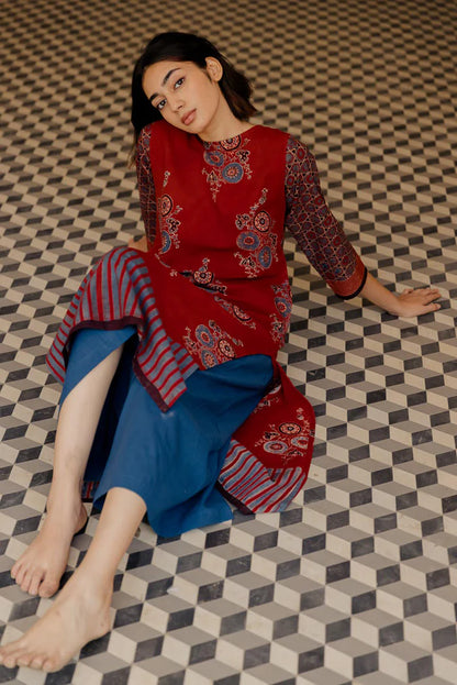 Handcrafted Printed Kurta – Elegant Ethnic Wear